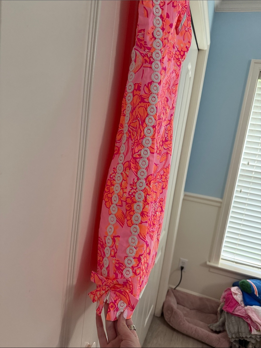 Lilly Pulitzer Bright Pink & Coral Floral Shift Dress - Picture 5 of 7
